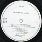 PET SHOP BOYS Actually ~ LP - pikkukuva 4