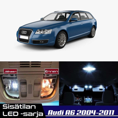 Audi A6 (C6) Sisätilan LED-sarja 27-osainen