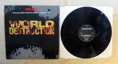 JOHN LYDON & AFRIKA BAMBAATAA: World Destruction 12"