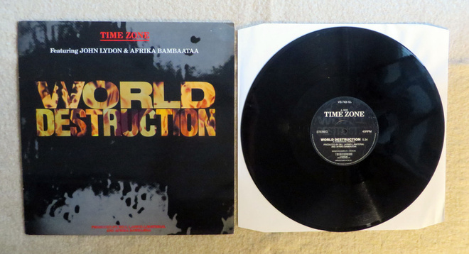 JOHN LYDON & AFRIKA BAMBAATAA: World Destruction 12"
