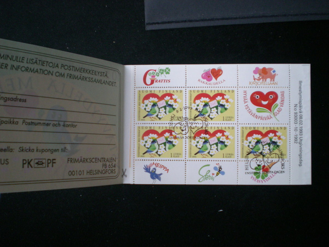 FDC-leimattu vihko Ystävyydellä - LaPe V18 o