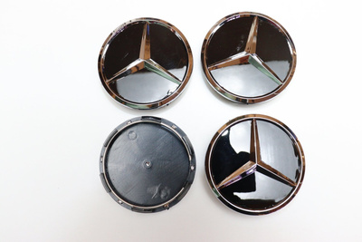 Mercedes-Benz vannekeskiöt – Kromitähti, Kromi-musta – 60m