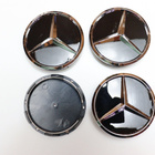 Mercedes-Benz vannekeskiöt – Kromitähti, Kromi-musta – 60m - pikkukuva 1