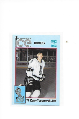 1992-93 Indianpolis Ice #77 Kerry Toporowski gooni