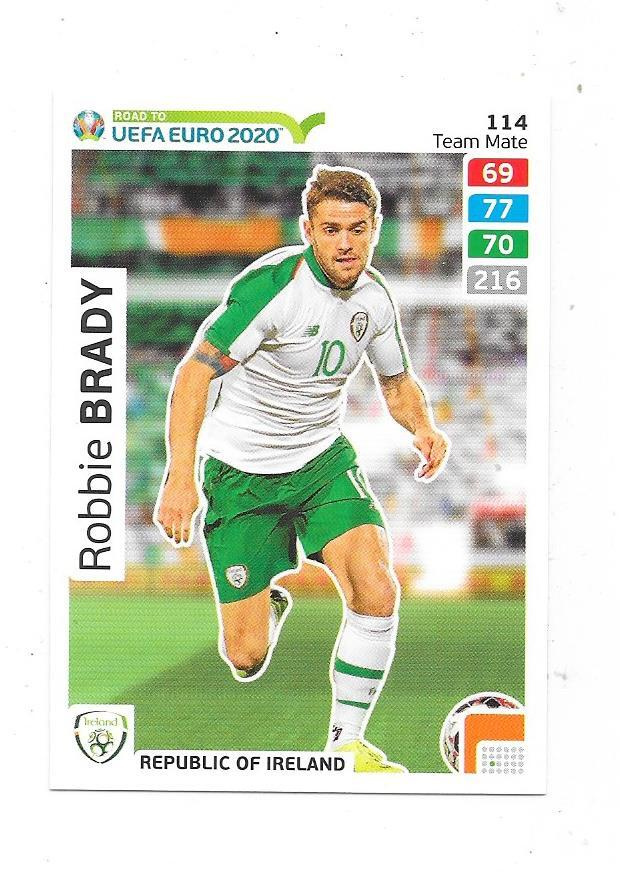 2020 Panini  Road to UEFA EURO 2020 #114 Robbie Brady , Irl