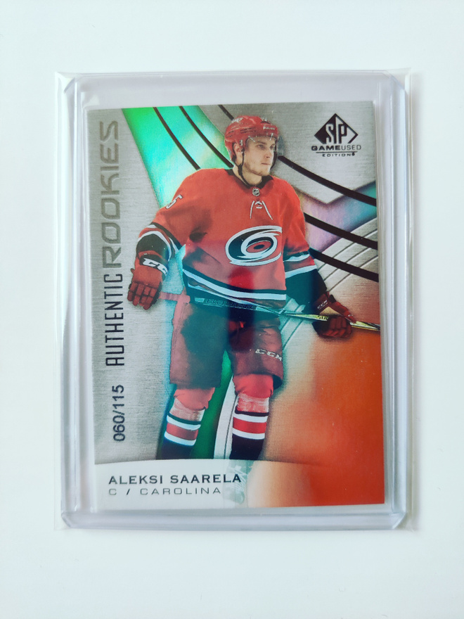 Aleksi Saarela 19-20 SP Authentic Rookies Orange /115