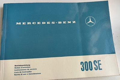 KÄYTTÖOHJEKIRJA MERCEDES 300SE OLDTIMER