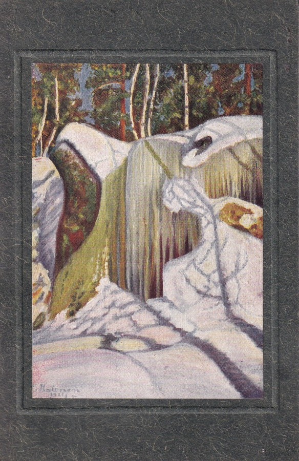 Pekka Halonen, Jää- ja lumipeitteinen kallio ,   b601