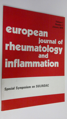 European journal of rheumatology and inflammation 1/1978 ...