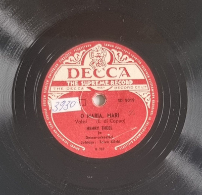 Savikiekko 1948 - Henry Theel - Decca SD 5019
