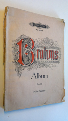 Johannes Brahms : Brahms-Album : Ausgewählte lieder fur e...