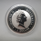 1997 Australian Kookaburra 1oz FINLAND hopeakolikko - pikkukuva 4