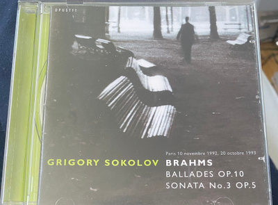Sokolov - Brahms: Ballades, Sonata 3