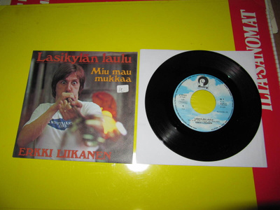 Erkki Liikanen 7" Lasikylän laulu/Miu mau mukkaa,Ps v.1978