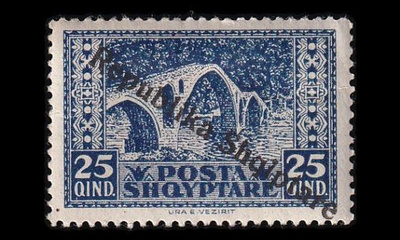 Albania 122 * Tasavalta 25 Q (1925)