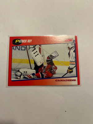 1991-92 Score Canadian Bilingual Patrick Roy #75