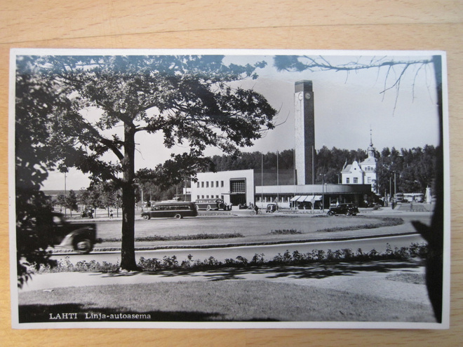VANHA Postikortti Lahti 1950-l Alkup. Mallikappale