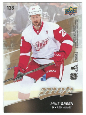 17-18 Upper Deck MVP Puzzle Back #138 Mike Green