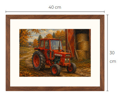 Uusi Volvo BM traktori art print 30 cm x 40 cm