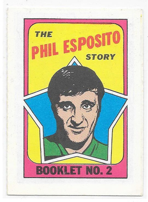 1971-72 Topps Booklet #2 Phil Esposito Boston Bruins