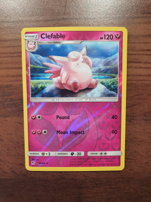 Pokemon Clefable 40/68 Reverse holo Rare