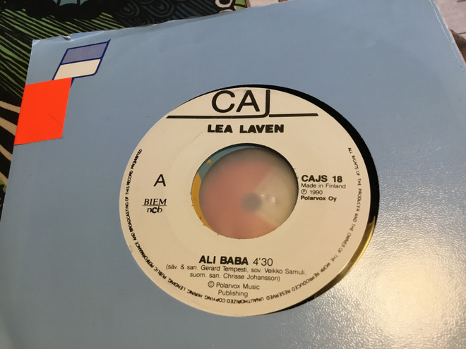 Lea Laven Ali Baba nm single no ps 1990 Polarvox