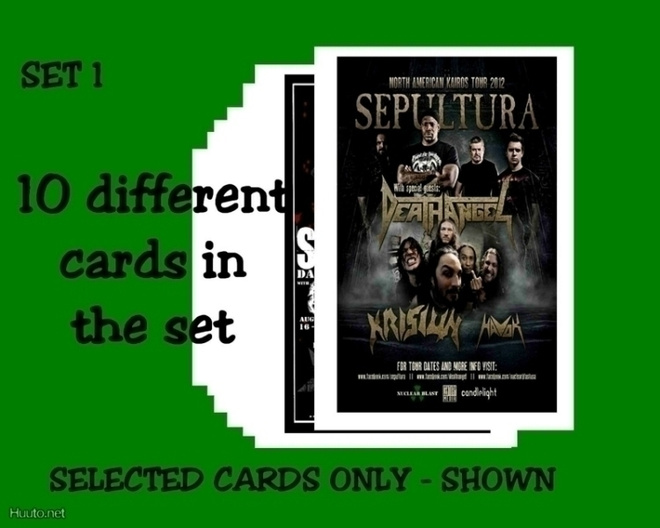 SEPULTURA -- postikorttisetti   (Upea Lahja !!) #1