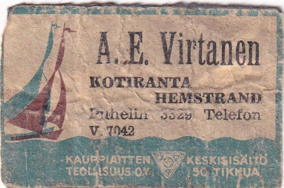 Kotiranta, A. E. Virtanen, V. 7042.  s56