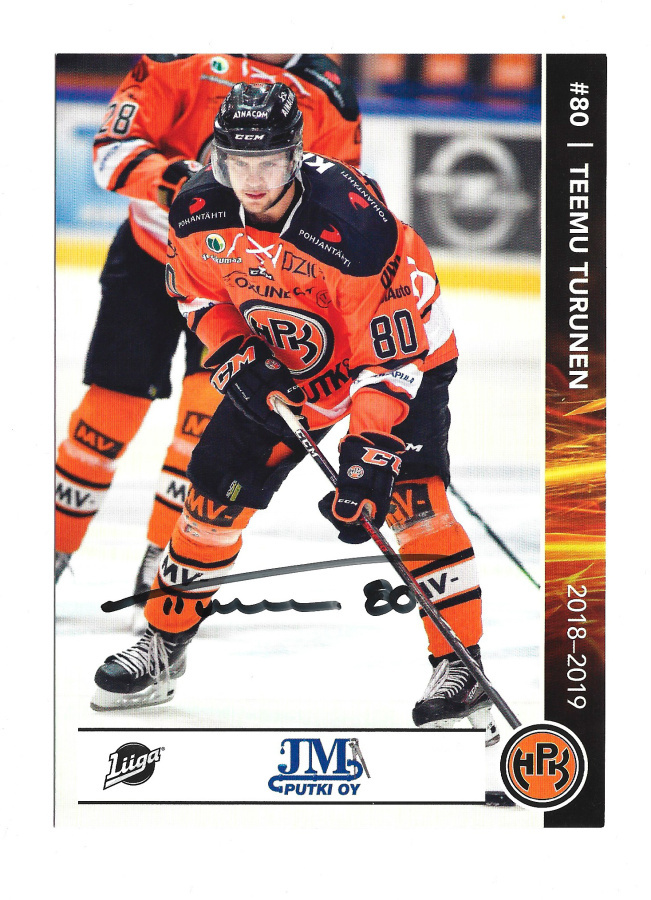 2018-19 HPK Postikortti Teemu Turunen