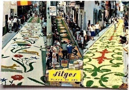Espanja Sitges Playa de Oro Fiesta del Corpus