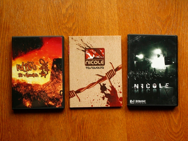 Nicole 120 minuuttia & Tasavalta & X musiikki-DVD julkaisut