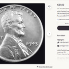 usa 1 senti 1943 valkoinen - pikkukuva 3