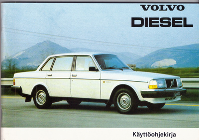 Volvo 240 diesel käyttöohjekirja 1983