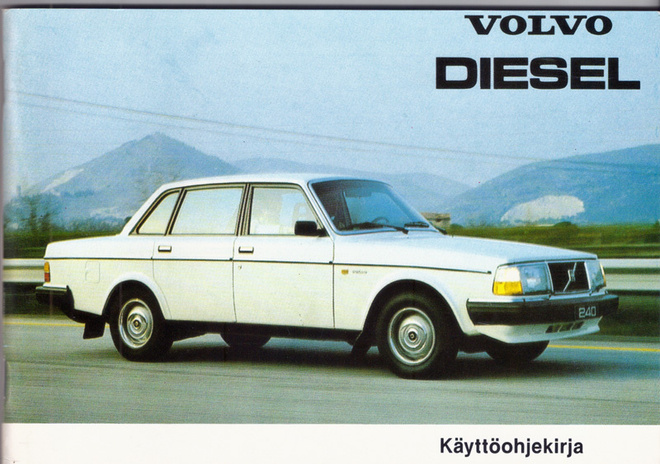 Volvo 240 diesel käyttöohjekirja 1983
