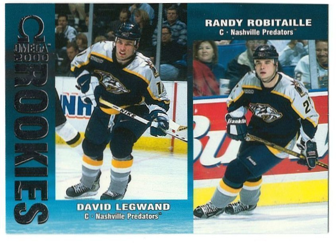 99-00 Pacific Omega David Legwand, Randy Robitaille Rookies
