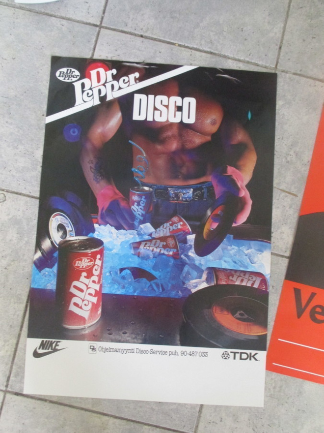 DR PEPPER DISCO -  vanha orig keikkajuliste