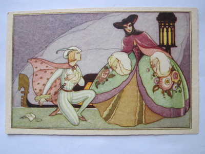VANHA Postikortti Art Deco 1938