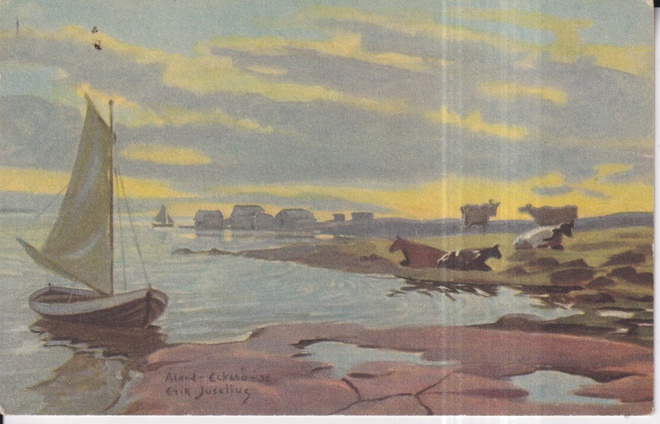 Åland - Eckerö by Erik Juselius N:o 11 Suomi. Finland  e101