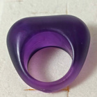 Vintage violetti design-sormus – näyttävä statement-koru, ko - pikkukuva 4