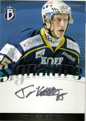 2011-12 Cardset TONI KÄHKÖNEN BLUES Signature nimmarI