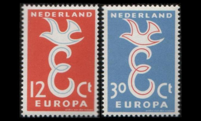 Alankomaat 718-9 ** Europa (1958)