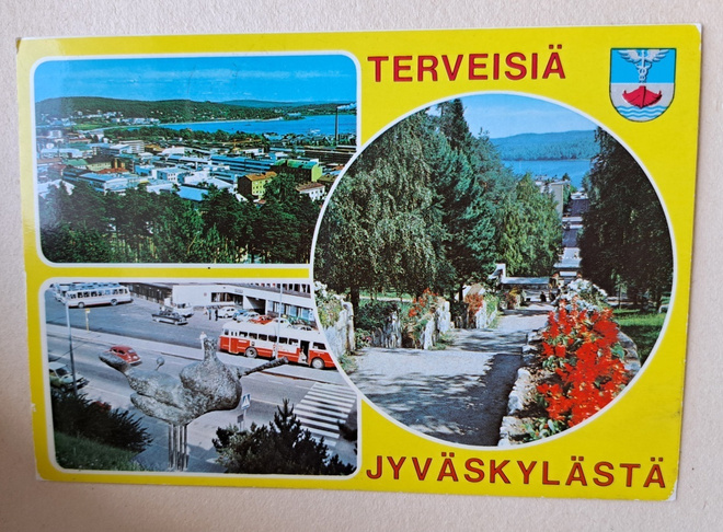 Jyväskylä: kolmikuva, kulkenut 1988
