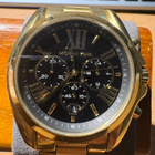 Michael Kors Bradshaw Musta/Kullansävytetty teräs rannekello - pikkukuva 1