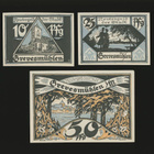 Saksa Notgeld 10, 25, 50 Pfg, Grevesmühlen 1922 - pikkukuva 1