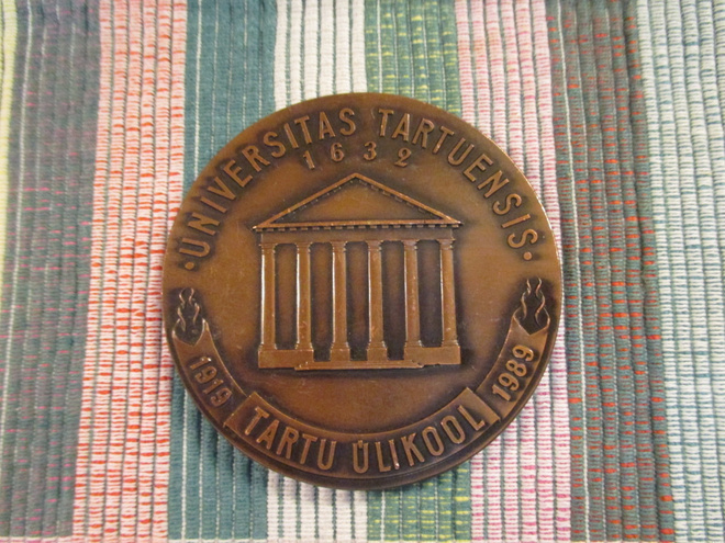 Universitas Tartuensis .1919 Tartu Ulikool 1989 mitali.