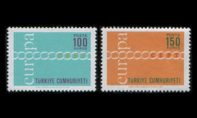 Turkki 2210-1 ** Europa (1971)