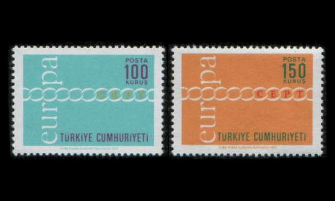 Turkki 2210-1 ** Europa (1971)