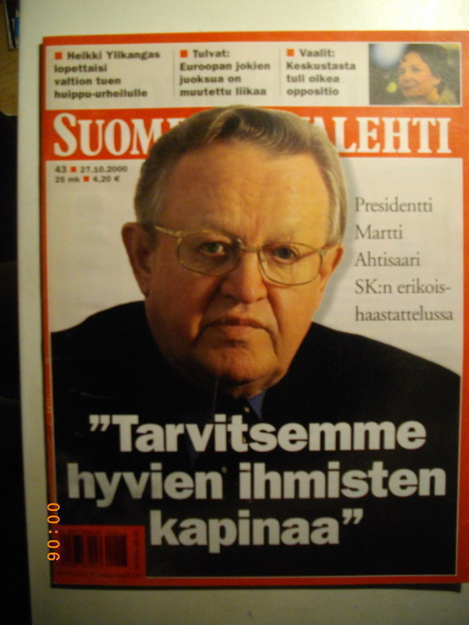 Suomen Kuvalehti Nro 43/2000. (10.5)