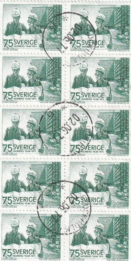 RUOTSI 1975 - Fa 909 BB PARIT  LEIMATTUNA