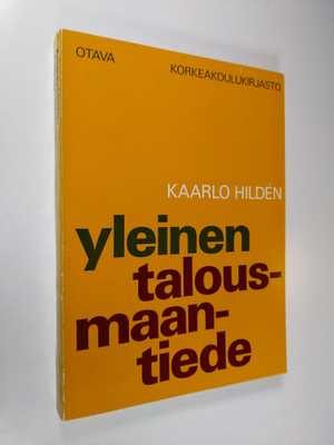 Kaarlo Hilden : Yleinen talousmaantiede